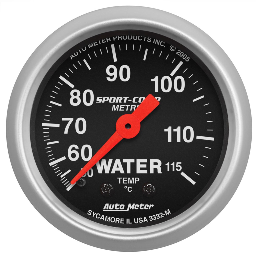 AUTOMETER 3332-M - 2-5/8 S/C Water Temp Gauge - Metric image