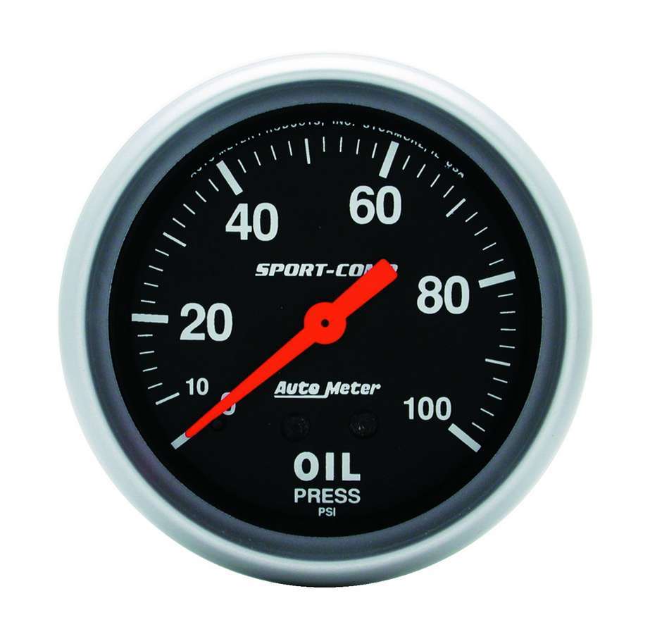 AUTOMETER 3421 - 0-100 Oil Pressure Gauge  image