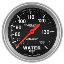 Load image into Gallery viewer, AUTOMETER 3431-M - 2-5/8in S/C Water Temp. Gauge - Metric image