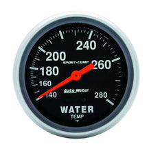 Load image into Gallery viewer, AUTOMETER 3431 - 140-280 Water Temp Gauge  image