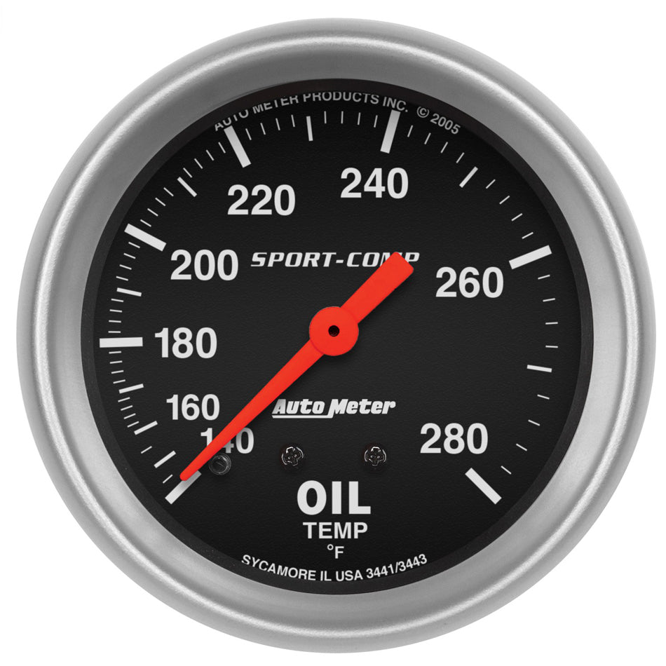 AUTOMETER 3441 - 140-280 Oil Temp Gauge  image