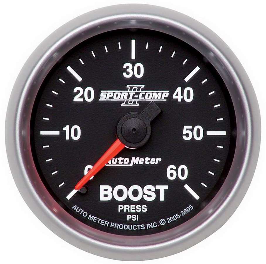 AUTOMETER 3605 - 2-1/16in S/C II Boost Gauge 0-60psi image