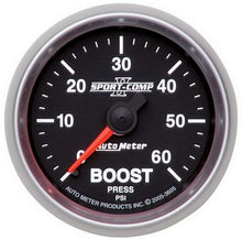 Load image into Gallery viewer, AUTOMETER 3605 - 2-1/16in S/C II Boost Gauge 0-60psi image