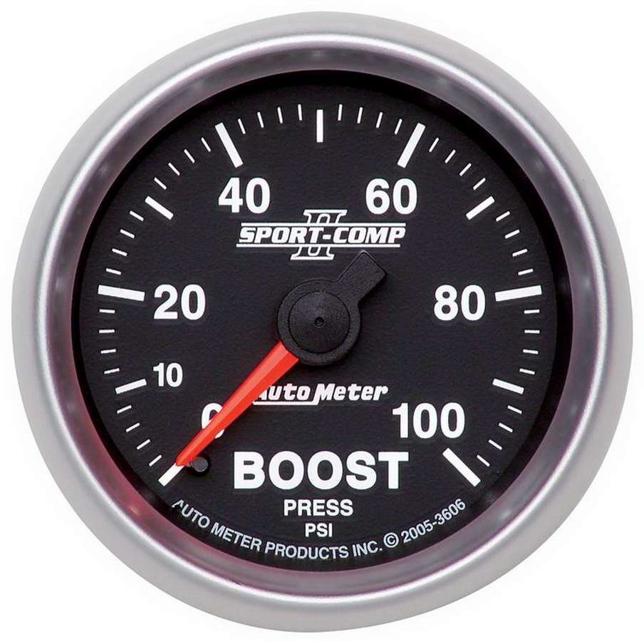 AUTOMETER 3606 - 2-1/16in S/C II Boost Gauge 0-100psi image