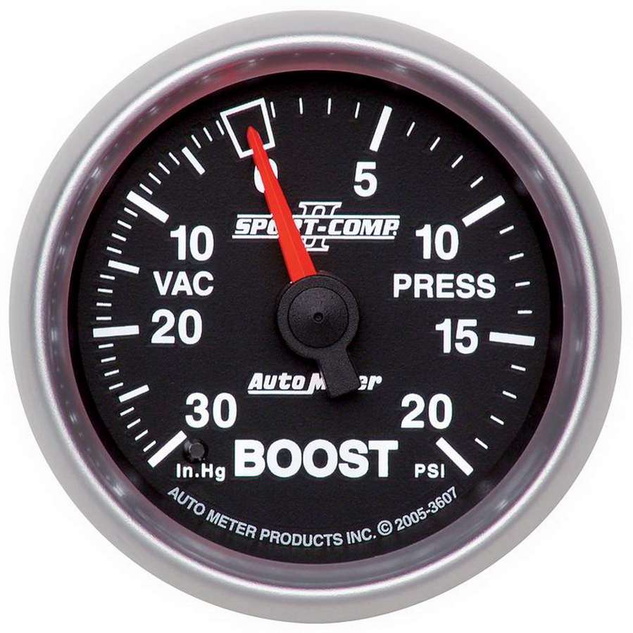AUTOMETER 3607 - 2-1/16in S/C II Boost Gauge 30inhg/20psi image