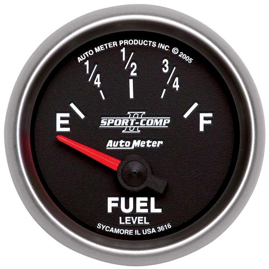 AUTOMETER 3616 - 2-1/16in S/C II Fuel Level Gauge 240-33ohms image
