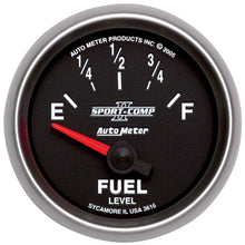 Load image into Gallery viewer, AUTOMETER 3616 - 2-1/16in S/C II Fuel Level Gauge 240-33ohms image