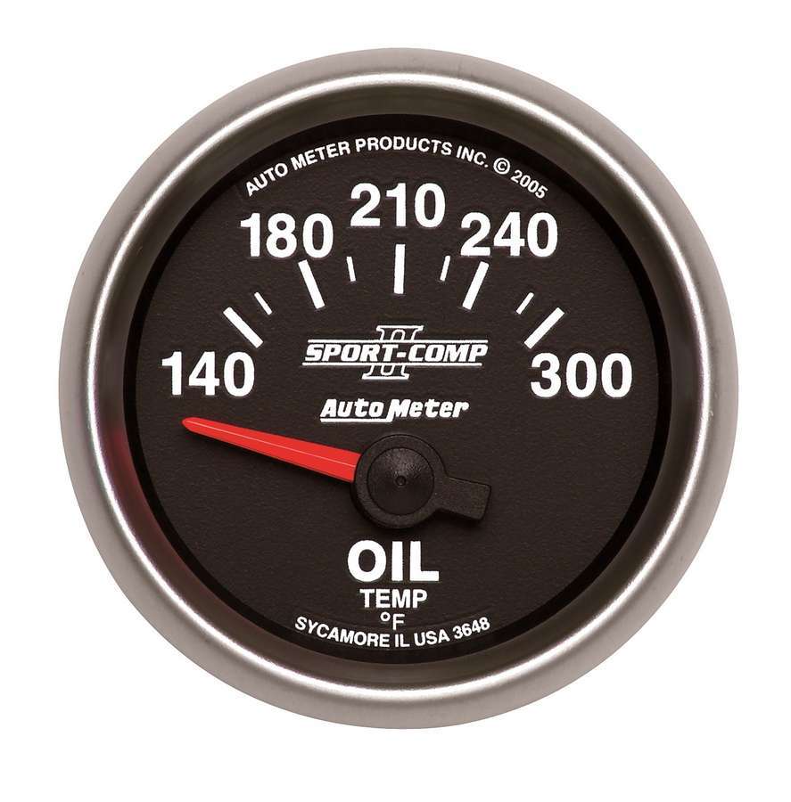 AUTOMETER 3648 - 2-1/16in S/C II Oil Temp. Gauge 140-300 image