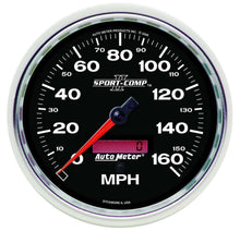Load image into Gallery viewer, AUTOMETER 3689 - 5in S/C II In-Dash Speedo 160MPH image