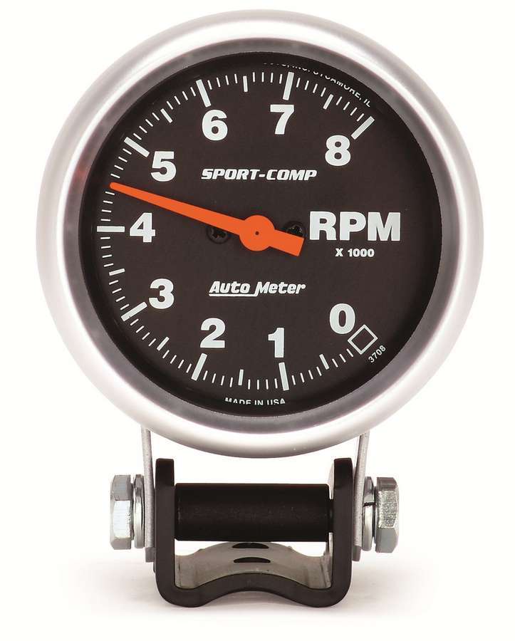 AUTOMETER 3708 - 2-5/8in 8000rpm Mini Tac image