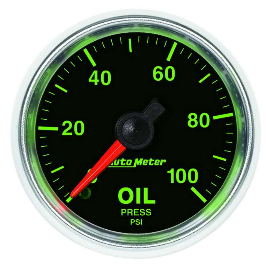 AUTOMETER 3821 - 2-1/16 GS Oil Pressure Gauge - 0-100psi image