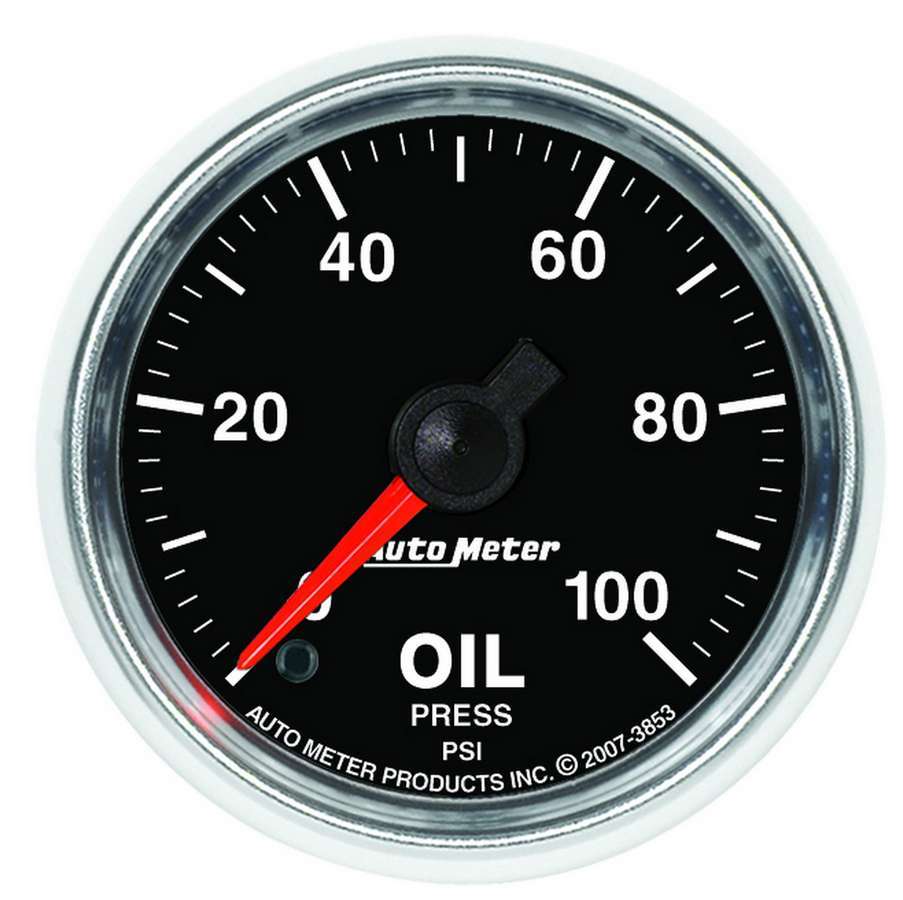 AUTOMETER 3853 - 2-1/16 GS Oil Pressure Gauge - 0-100psi image