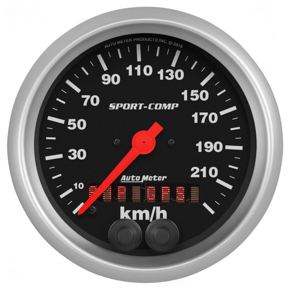 AUTOMETER 3982-M - Speedometer 3-3/8in 225KM/H Sport-Comp image
