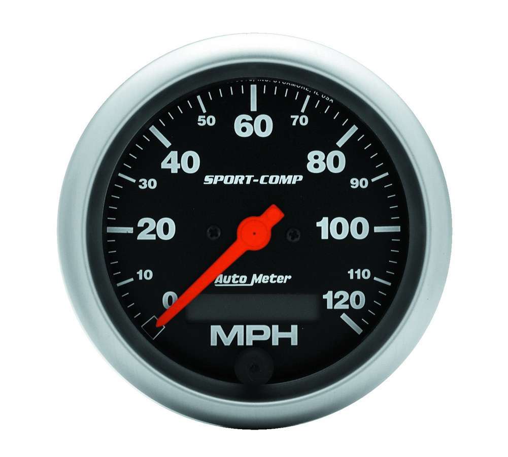 AUTOMETER 3987 - 3-3/8in Sport Comp. Elec. 120MPH Speedometer image