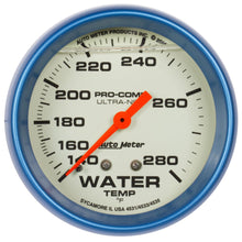 Load image into Gallery viewer, AUTOMETER 4231 - 2-5/8 Ultra-Nite Water Temp Gauge 140-280 image