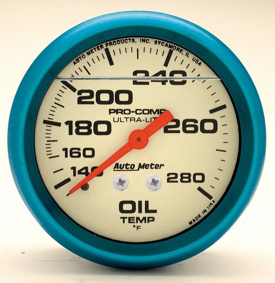 AUTOMETER 4241 - 2-5/8 Ultra-Nite Oil Temp Gauge 140-280 image