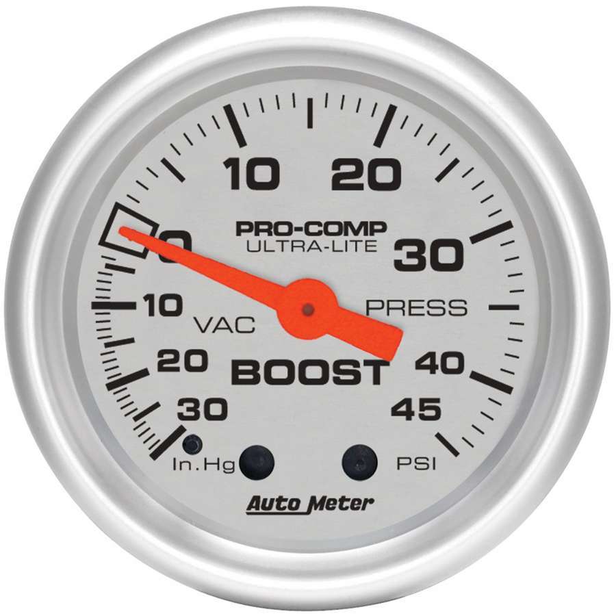 AUTOMETER 4308 - 2-1/16in U/L Boost/Vac Gauge 30/45 image