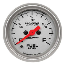 Load image into Gallery viewer, AUTOMETER 4310 - 2-1/16in U/L Fuel Level Gauge - Programmable image