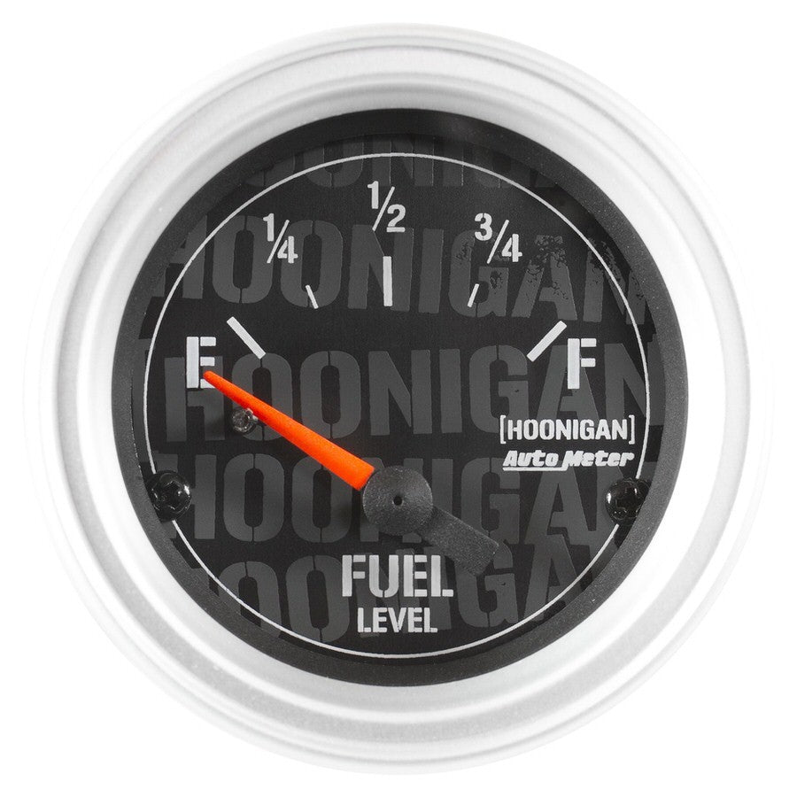 AUTOMETER 4316-09000 - 2-1/16in Fuel Level Gauge Hoonigan Series image