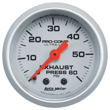 Load image into Gallery viewer, AUTOMETER 4325 - Exhaust Pressure Gauge 0-60psi Ultra-Lite image