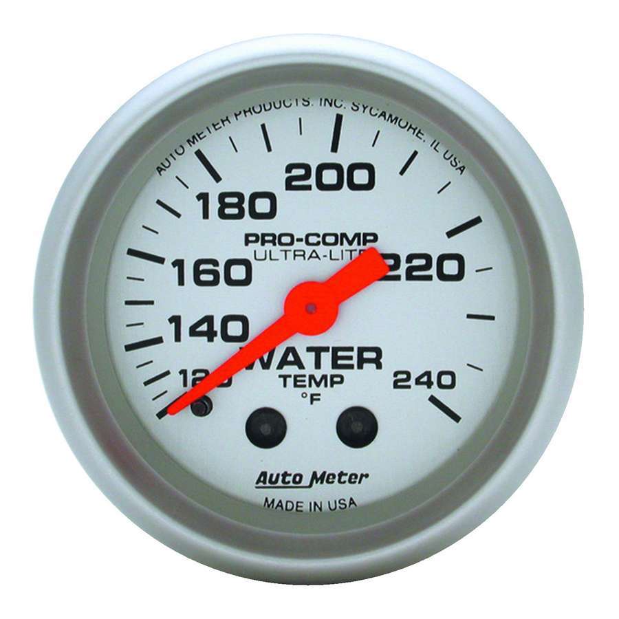 AUTOMETER 4333 - 2-1/16in U/L Water Temp Gauge 120-240 image