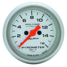 Load image into Gallery viewer, AUTOMETER 4344 - 2-1/16in U/L EGT Pyrometer Kit 0-1600 image