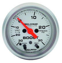 Load image into Gallery viewer, AUTOMETER 4376 - 2-1/16in U/L Boost/Vac. Gauge 30in/15psi image