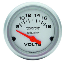 Load image into Gallery viewer, AUTOMETER 4391 - 2-1/16 Mini Ultralite VOLTMETER image