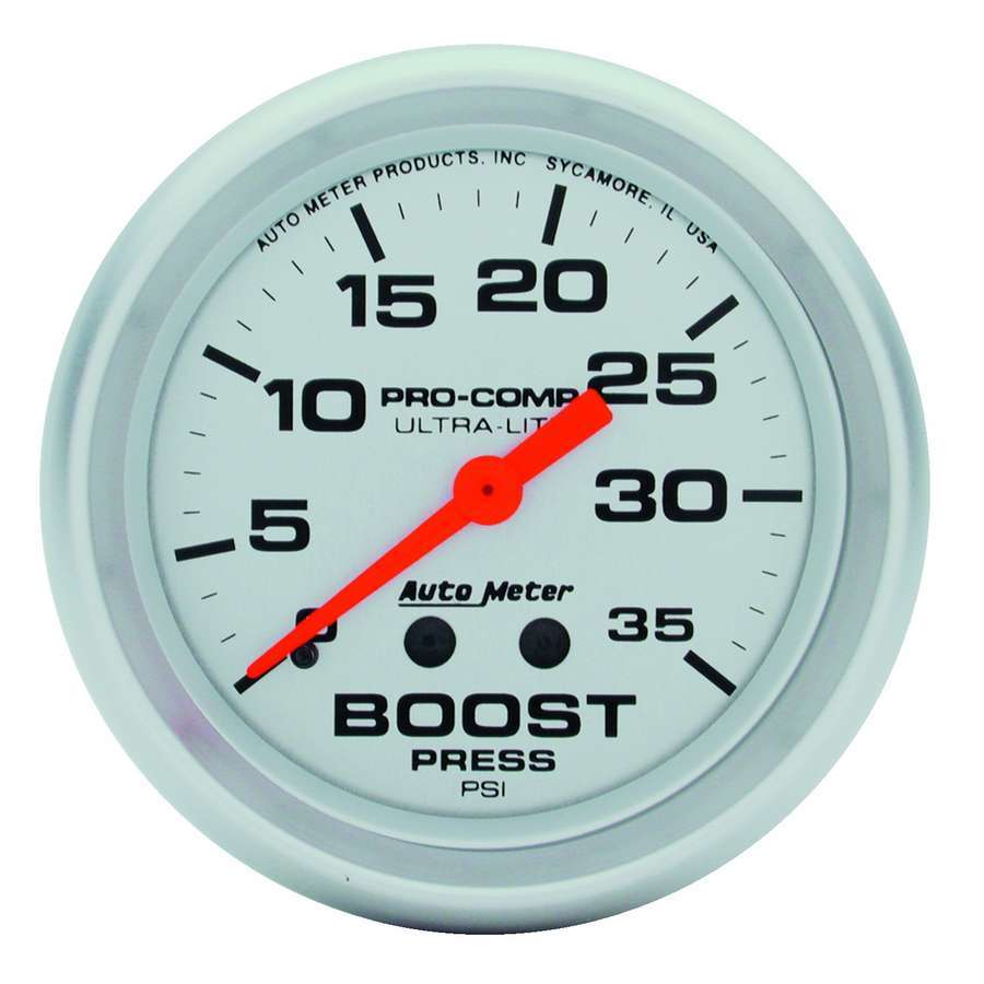 AUTOMETER 4404 - 2-5/8in Ultra-Lite 0-35 Boost Gauge image