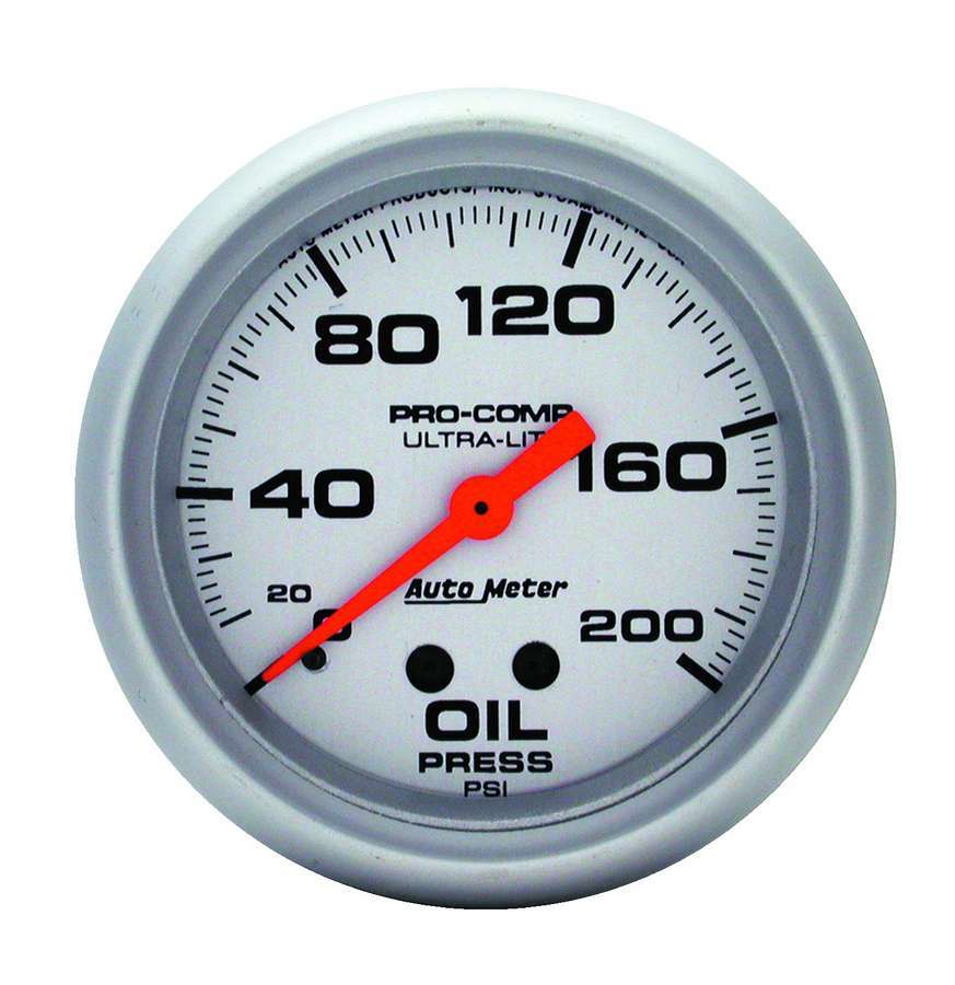 AUTOMETER 4422 - 2-5/8in Mech Oil Pressure 0-200 Psi image