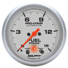 Load image into Gallery viewer, AUTOMETER 4470 - 2-5/8in U/L Fuel Press. Gauge w/Peak &amp; Warning image