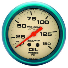 Load image into Gallery viewer, AUTOMETER 4523 - 2-5/8 Ultra-Nite Oil Press. Gauge 0-150psi image
