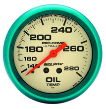 Load image into Gallery viewer, AUTOMETER 4541 - 2-5/8 Ultra-Nite Oil Temp Gauge 140-280 image