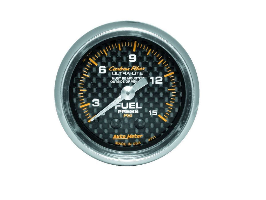 AUTOMETER 4711 - C/F 2-1/16in Fuel Press. Gauge 0-15PSI image