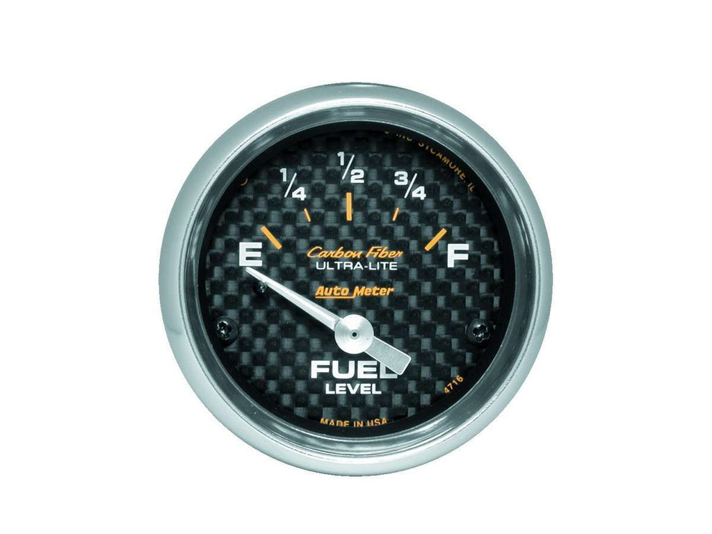 AUTOMETER 4716 - 2-1/16in C/F Fuel Level Gauge 240/33 OHMS image