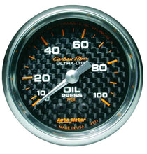 Load image into Gallery viewer, AUTOMETER 4721 - C/F 2-1/16in Oil Pressure Gauge 0-100PSI image