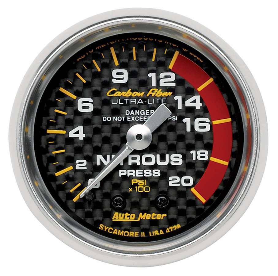 AUTOMETER 4728 - C/F 2-1/16in Nos Pressure Gauge 0-2000PSI image