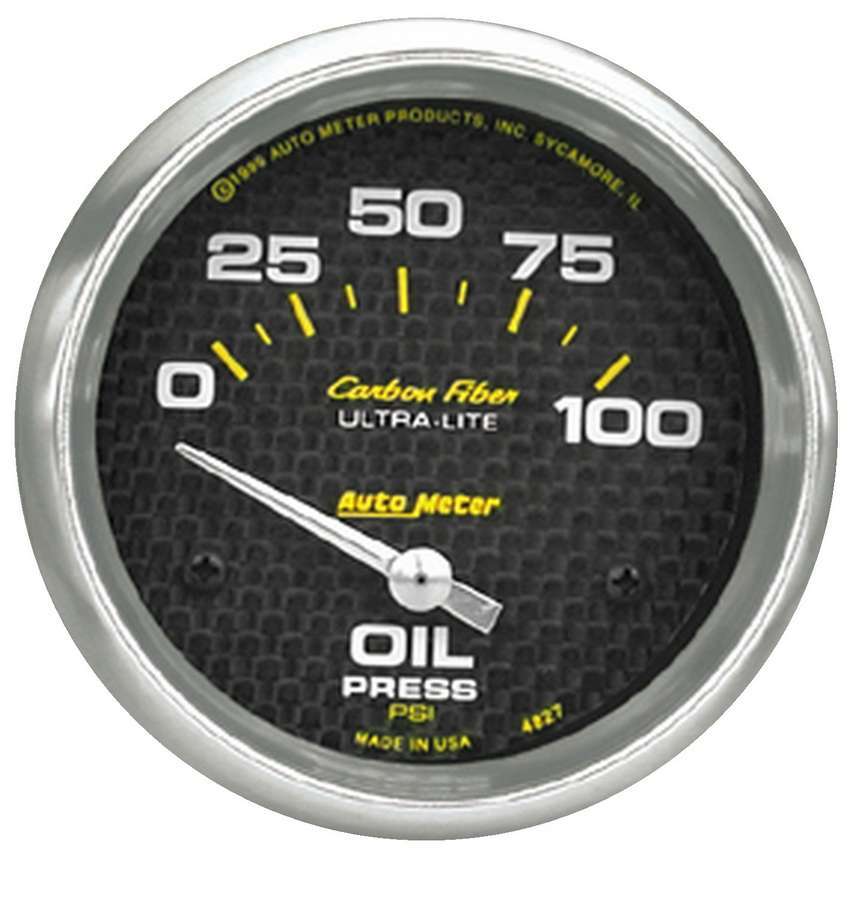 AUTOMETER 4827 - C/F 2-5/8in Oil Pressure Gauge 0-100PSI image