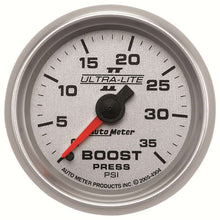 Load image into Gallery viewer, AUTOMETER 4904 - 2-1/16in U/L II Boost Gauge - 0-35psi image