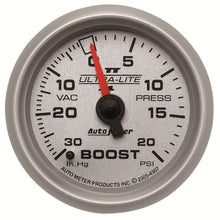 Load image into Gallery viewer, AUTOMETER 4907 - 2-1/16in U/L II Boost / Vac Gauge 30/20 image