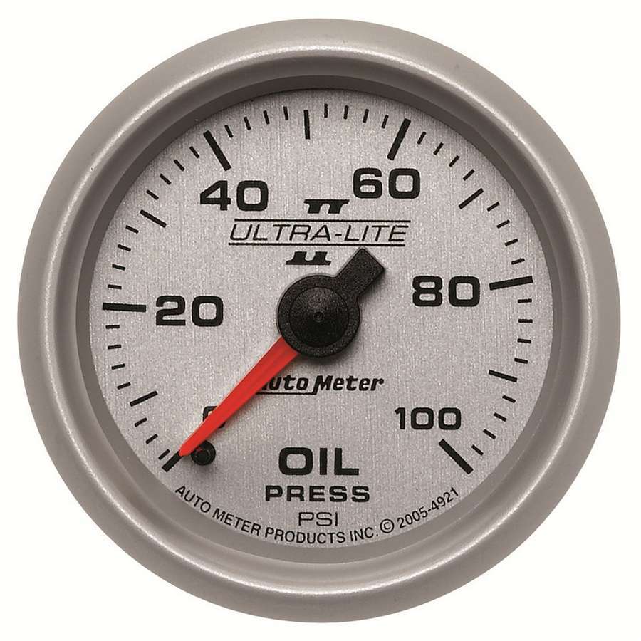 AUTOMETER 4921 - 2-1/16in U/L II Oil Pressure Gauge 0-100psi image