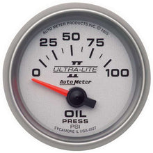 Load image into Gallery viewer, AUTOMETER 4927 - 2-1/16in U/L II Oil Pressure Gauge 0-100psi image