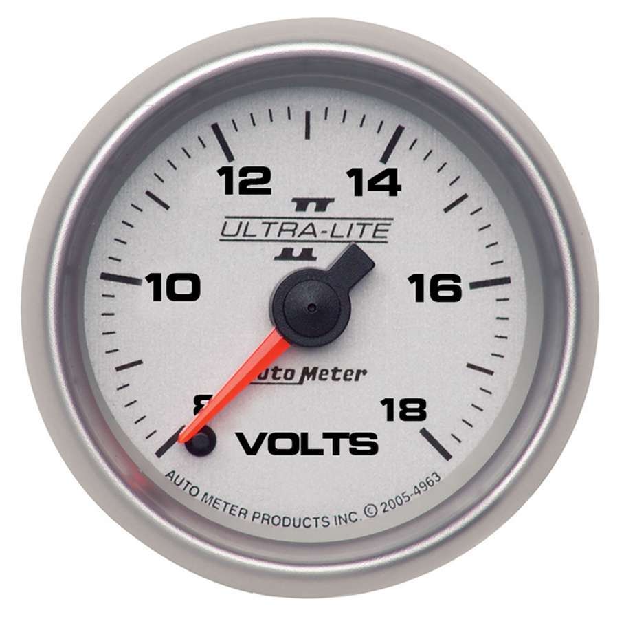 AUTOMETER 4991 - 2-1/16 U/L II Voltmeter 8-18 Full Sweep image