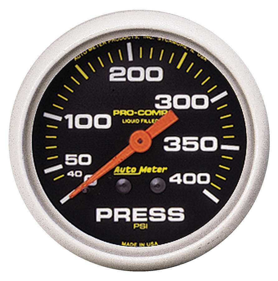 AUTOMETER 5424 - 2-5/8 P/C Pressure Gauge 0-400psi image