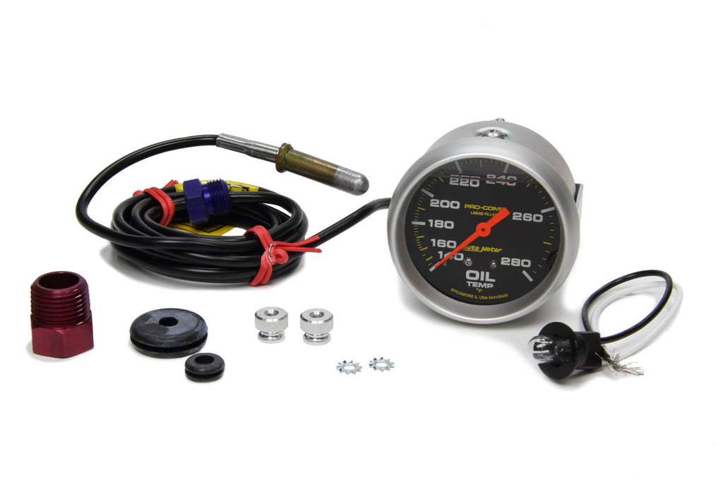 AUTOMETER 5441 - 140-280 Oil Temp Gauge with 6ft Capillary Tube image