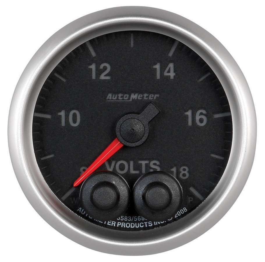 AUTOMETER 5683 - 2-1/16 E/S Voltmeter Gauge - 8-18 Volts image