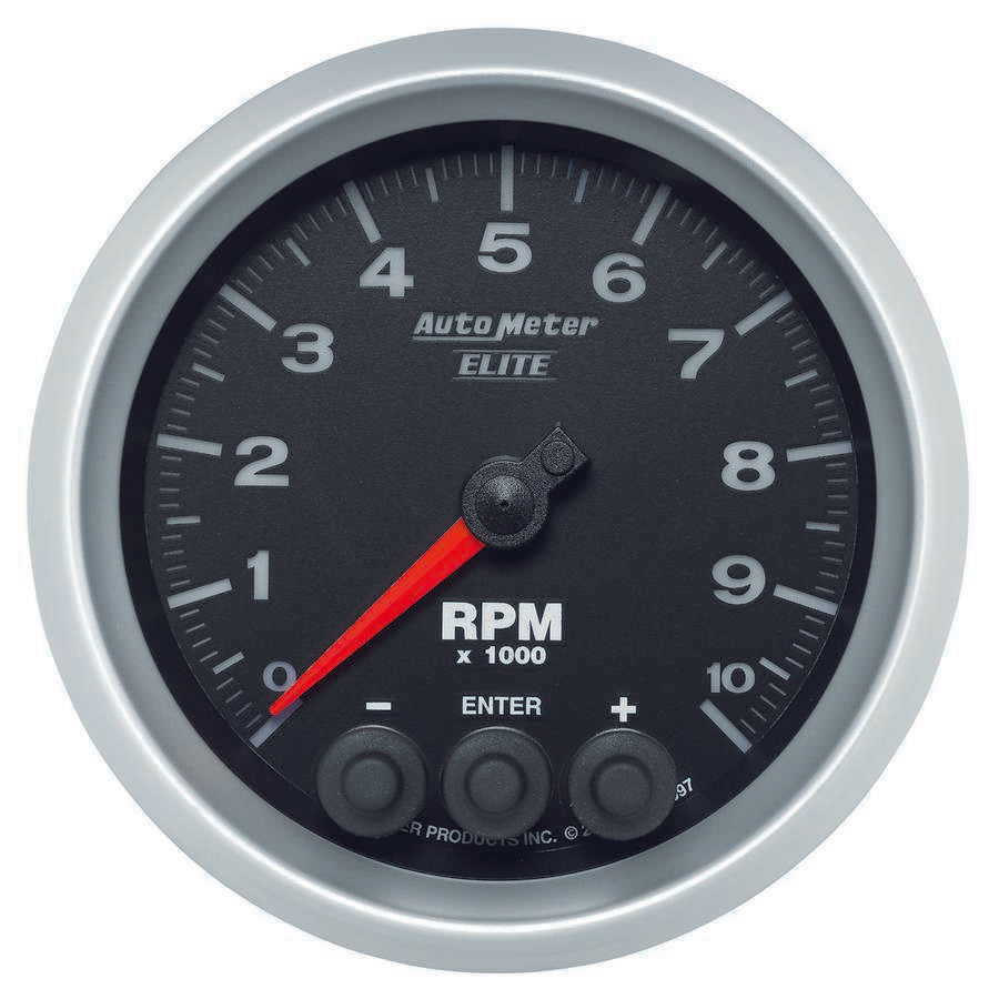AUTOMETER 5697 - 3-3/8 E/S In-Dash Tach - 10K RPM image