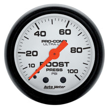 Load image into Gallery viewer, AUTOMETER 5706 - 2-1/16in P/S Boost Gauge 0-100psi image