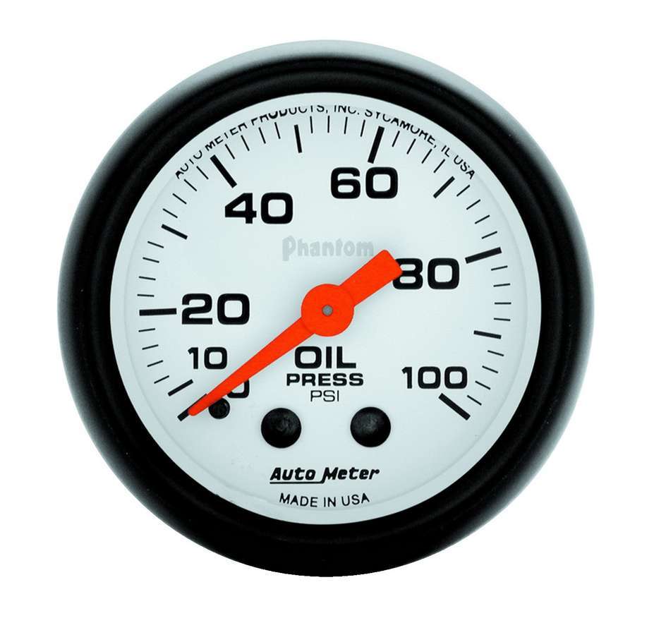 AUTOMETER 5721 - Phantom 2 1/16in Oil Pressure 0-100 PSI Mech. image