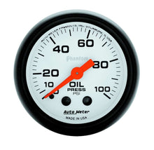 Load image into Gallery viewer, AUTOMETER 5721 - Phantom 2 1/16in Oil Pressure 0-100 PSI Mech. image